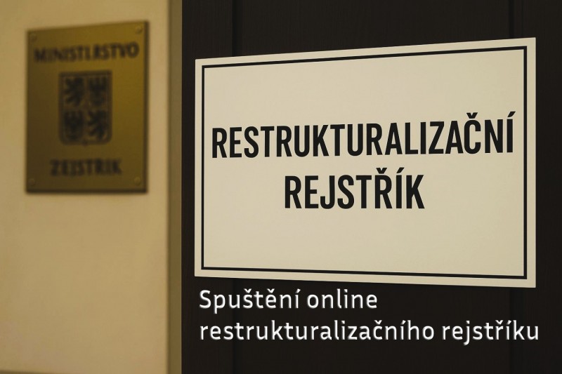 Spuštění online restrukturalizačního rejstříku